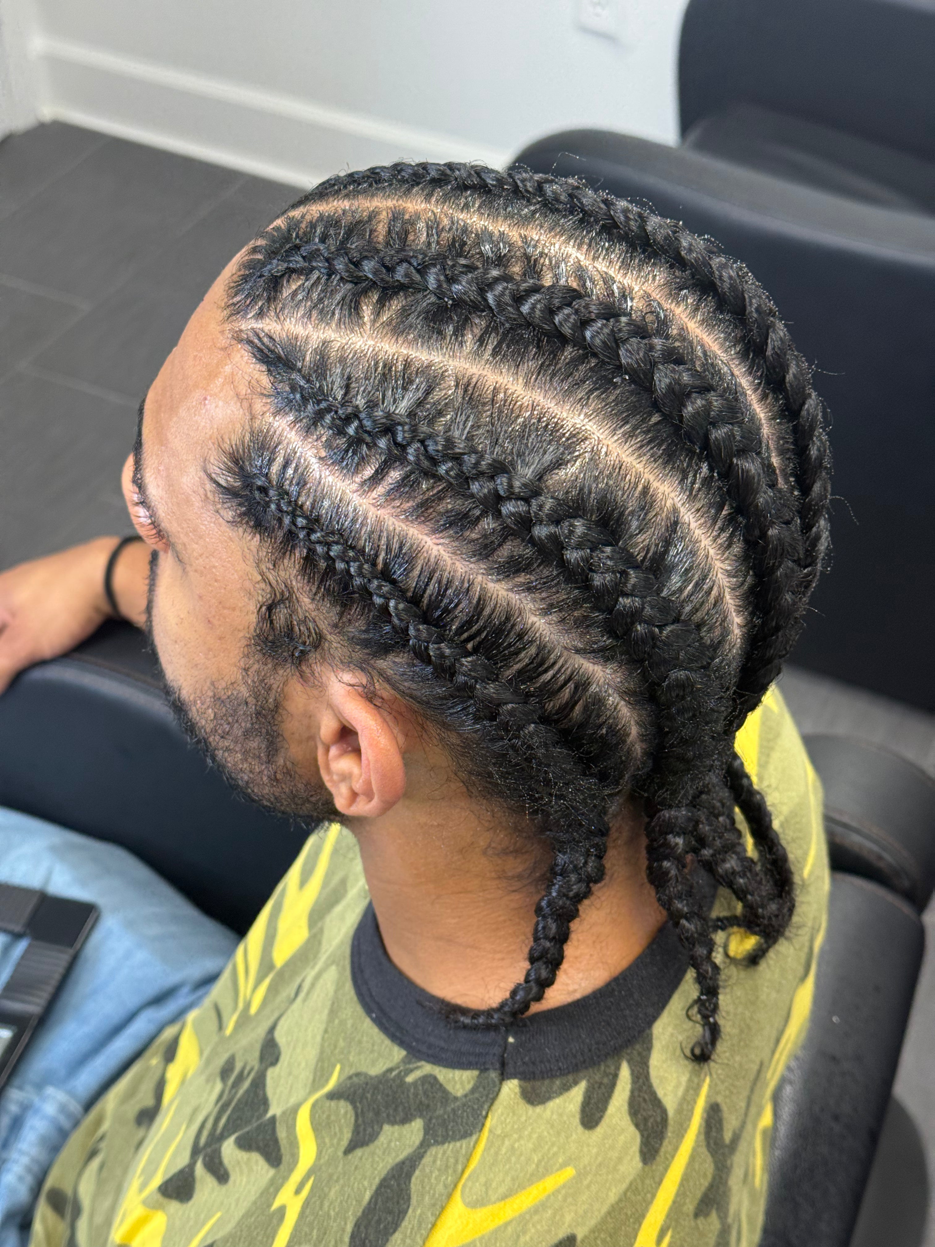 Men’s Straight Back Braids | Jacksonville & Orange Park, FL