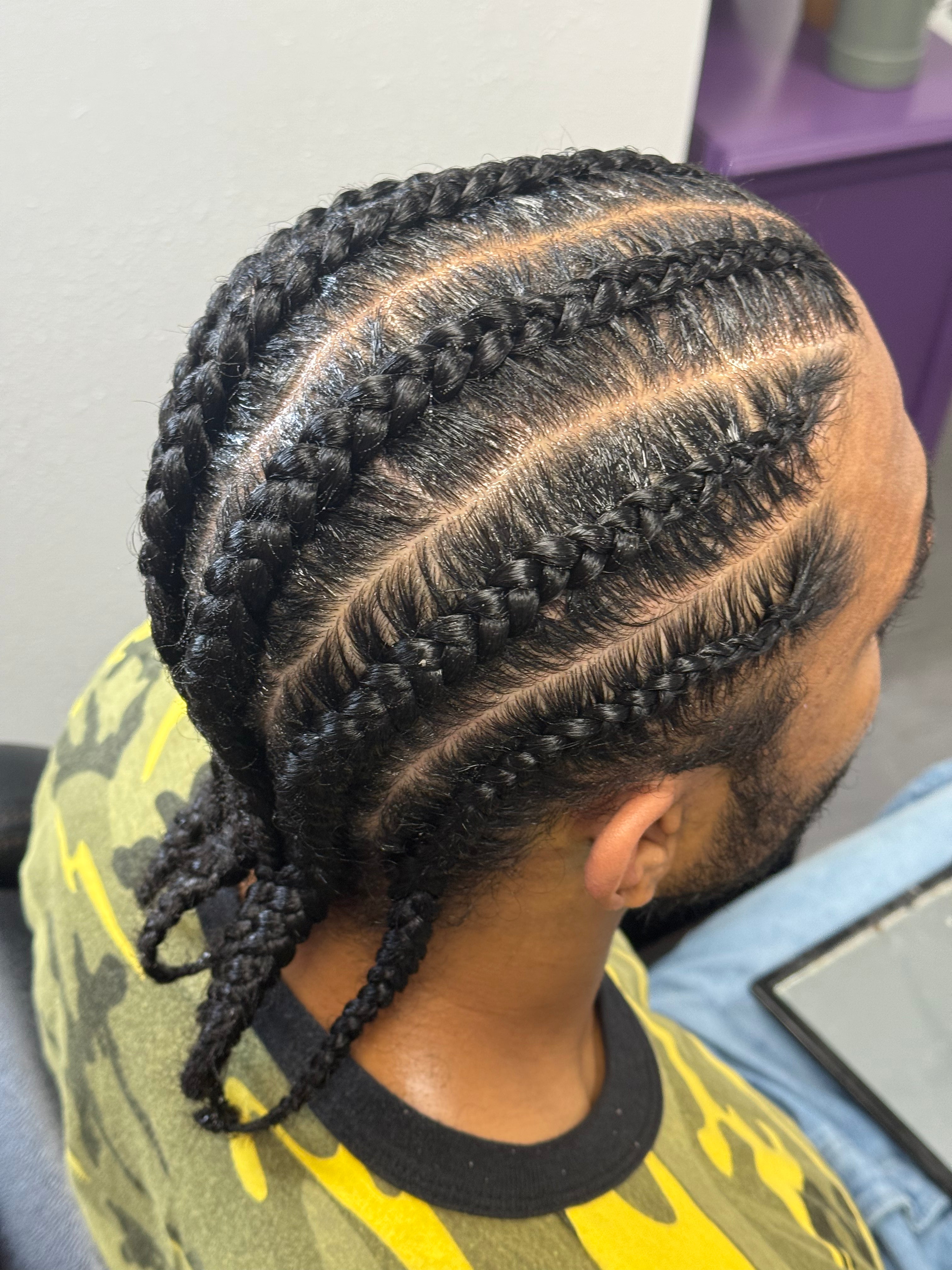 Men’s Straight Back Braids | Jacksonville & Orange Park, FL